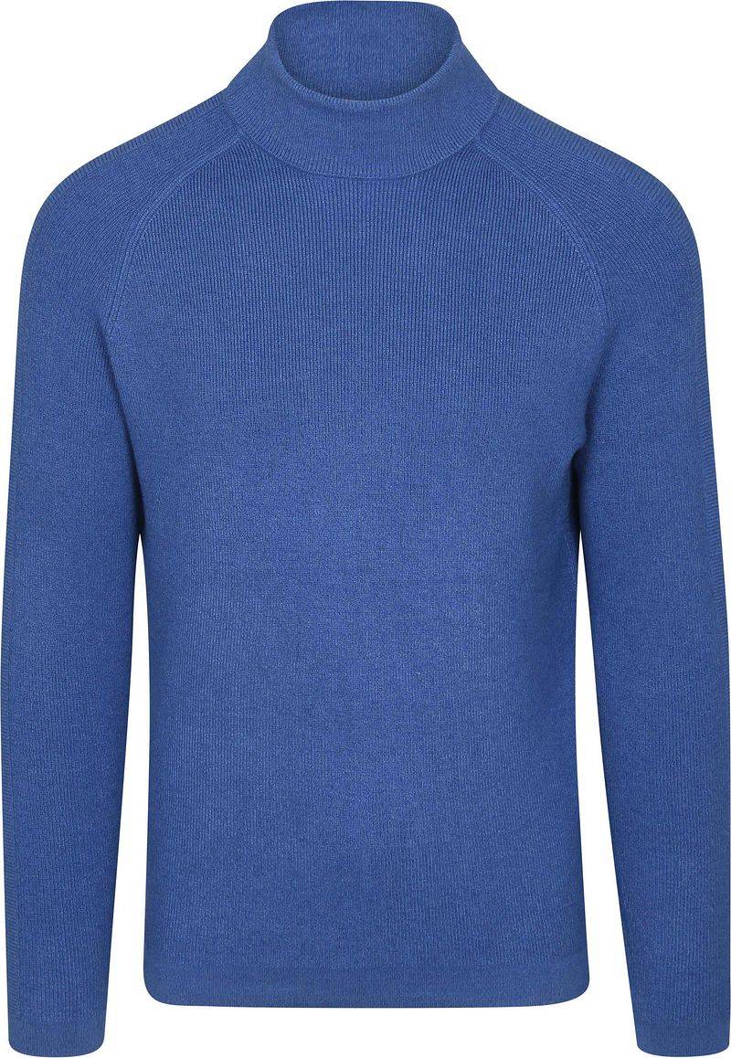 Blue Industry Rollkragenpullover Melange Blau - Größe XL von Blue Industry