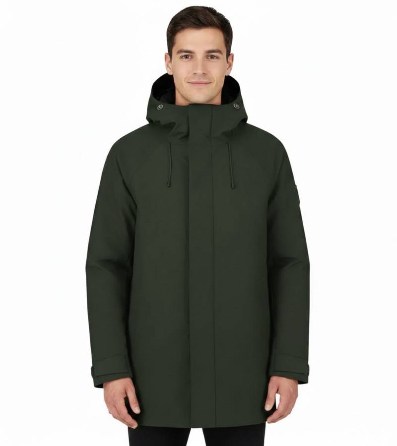 Blue LOOP Originals Virga Iso Long Jacket Herren Isolations-Jacke nachhaltige Winter-Jacke mit OrganoTex Industrial DWR-Imprägnierung M-VJL006-22-B330 Dunkel-Grün von Blue LOOP Originals