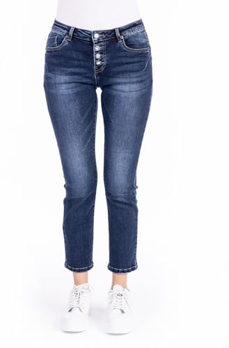 Blue Monkey Jeans Alexis 11252 Cropped Straight (DE/NL/SE/PL, Bundweite & Schrittlänge, 30, 28) von Blue Monkey Jeans