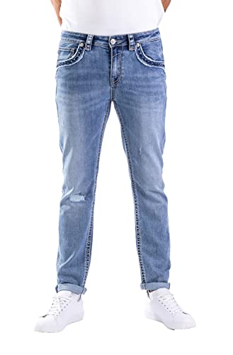 Blue Monkey Jeans BorisBold Stitching Slim Pocket EMB von Blue Monkey Jeans