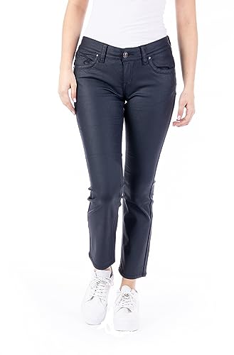 Blue Monkey Jeans Laura 30619 Coating/Straight Cropped (DE/NL/SE/PL, Bundweite & Schrittlänge, 25, 28) von Blue Monkey Jeans