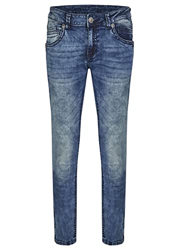 blue monkey Herren Freddy 4587 Blue Denim Jeans Men Hose (W36/L30) von blue monkey