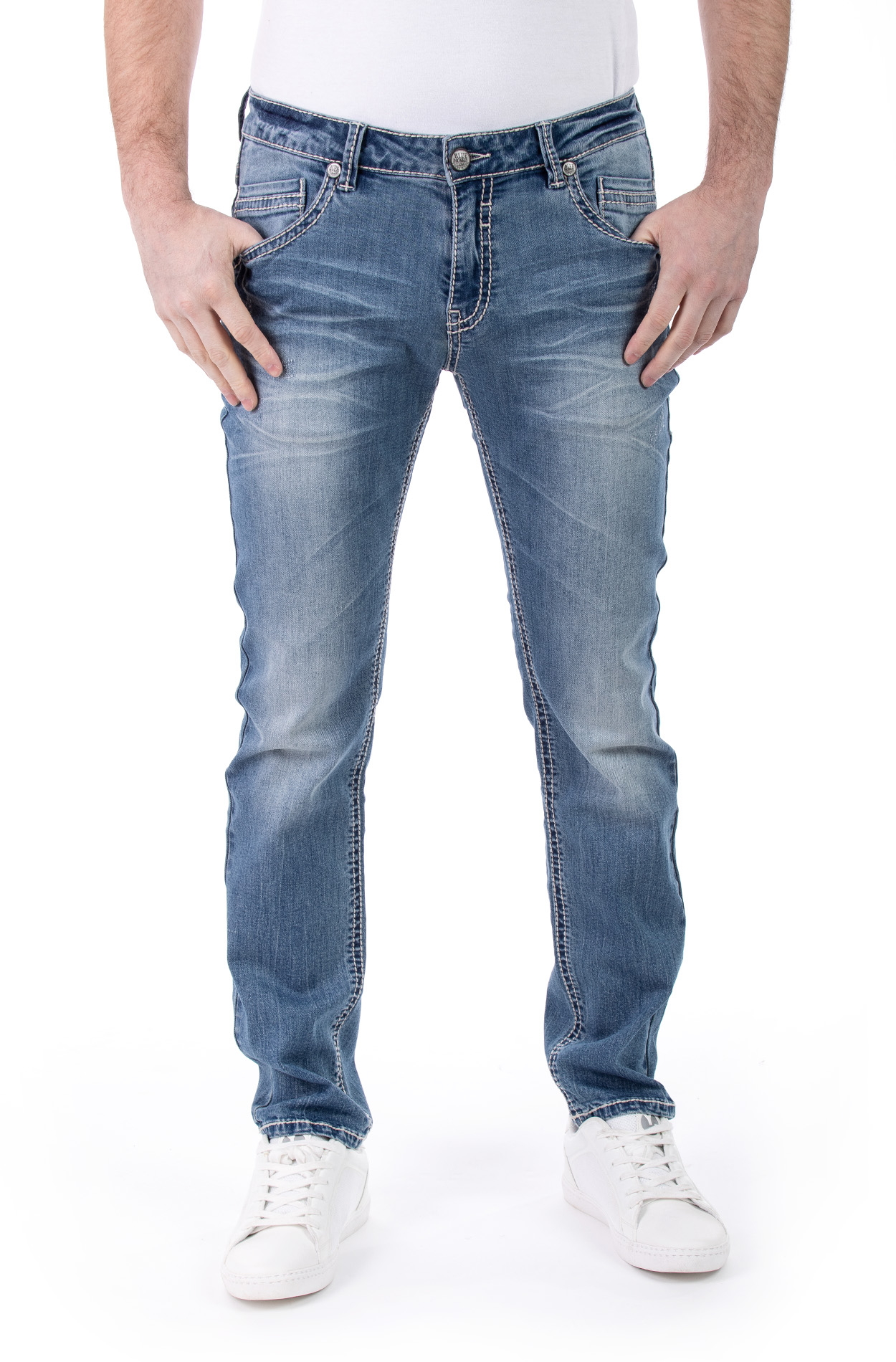 Blue Monkey Jeans Freddy 4588 Slim Fit bleached blue von Blue Monkey