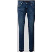 Blue Monkey Skinny Fit Jeans mit Paillettenbesatz Modell 'CHERRY' in Blau, Größe 27 von Blue Monkey