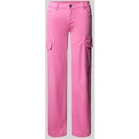 Blue Monkey Stoffhose mit aufgesetzten Taschen Modell 'AMY' in Pink, Größe 25/32 von Blue Monkey