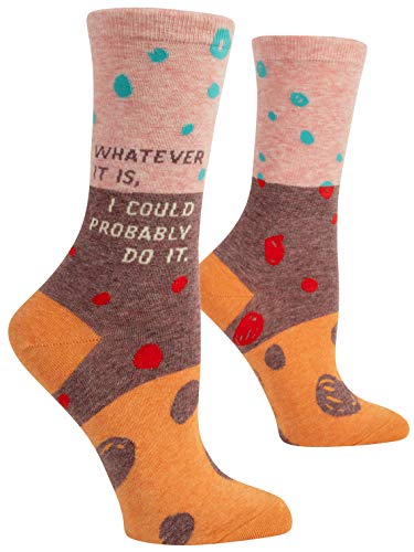 Blue Q Damen-Socken mit Rundhalsausschnitt (passend für Damenschuhgröße 38-44), Mehrfarbig, One size von Blue Q