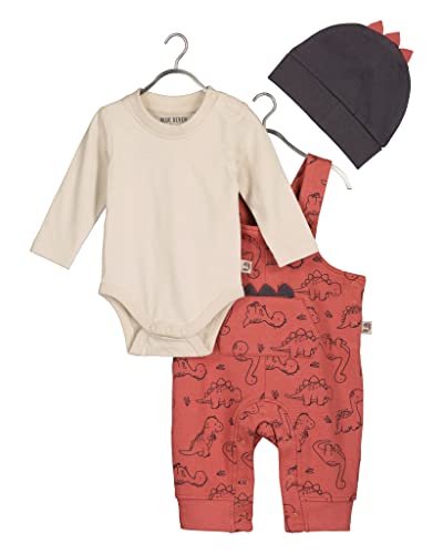 BLUE SEVEN Baby-Jungen Outfit-3er Hosen-Set, Ziegel AOP Orig, 6-9 Months (3er Pack) von Blue Seven