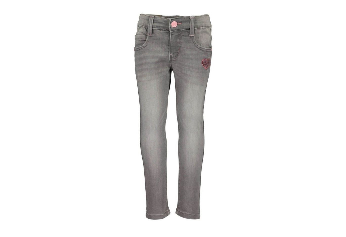 Blue Seven 5-Pocket-Hose Kinder Mädchen Jog-Jeans - Freizeithose Jeanshose mit Herz-Applikation von Blue Seven