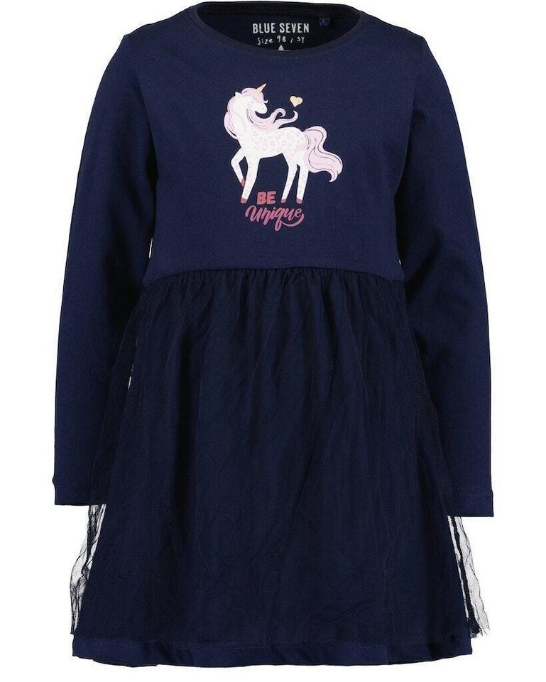 Blue Seven A-Linien-Kleid Blue Seven® Mädchen Shirtkleid Einhorn von Blue Seven