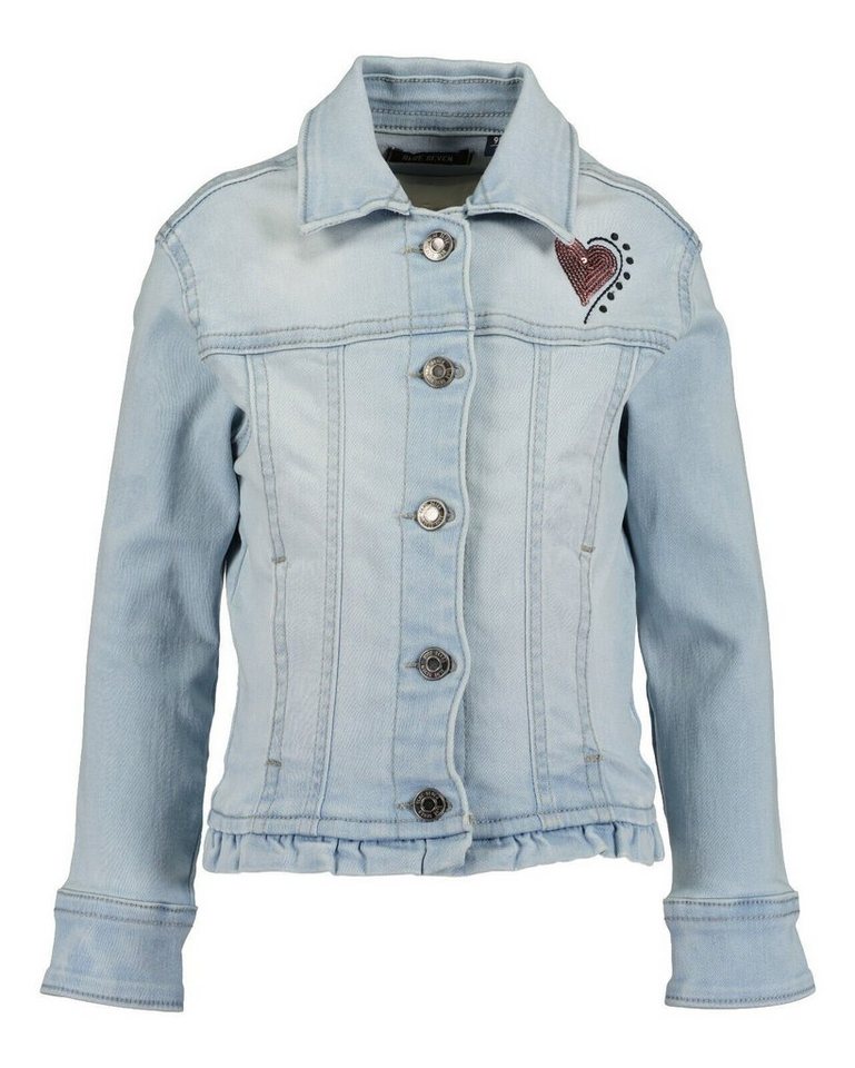 Blue Seven Funktionsjacke Blue Seven® Mädchen Jeansjacke Pailletten von Blue Seven