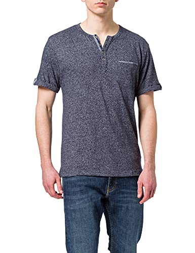 BLUE SEVEN Herren Shirt Henley-Hemd, 590 Nachtblau Orig, M von Blue Seven