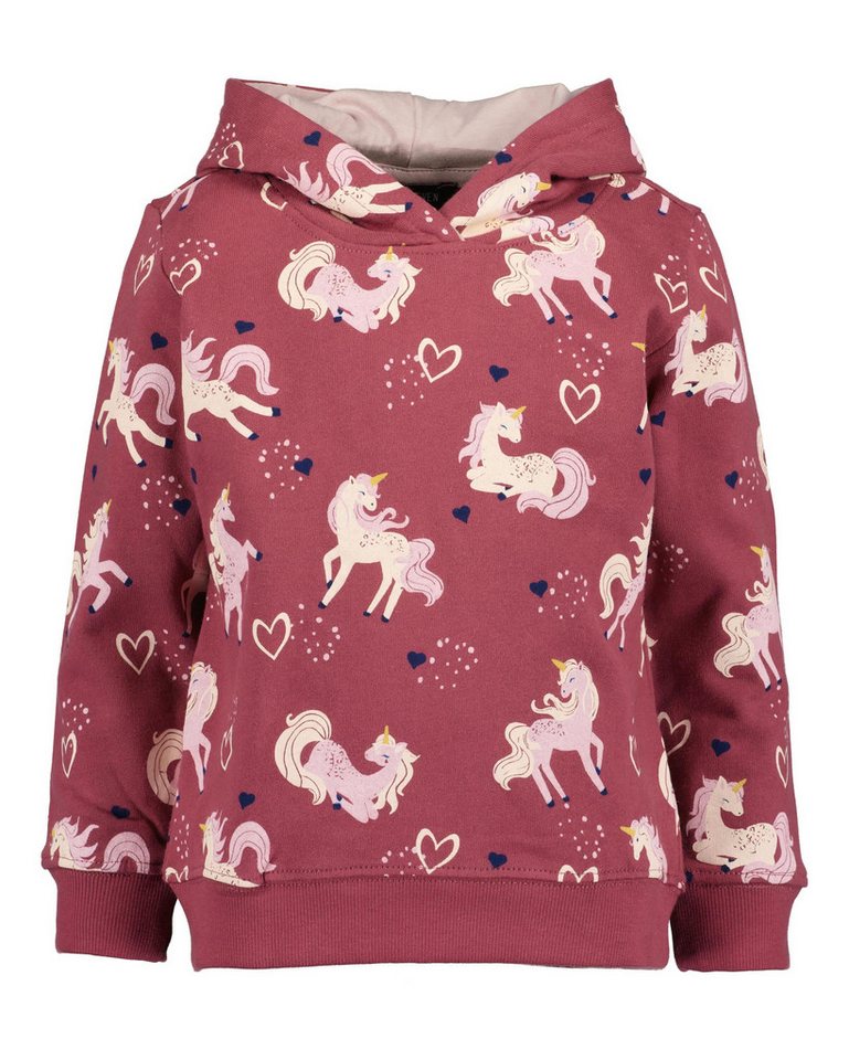 Blue Seven Hoodie Blue Seven Mädchen Kapuzensweatshirt UNICORN (1-tlg) von Blue Seven