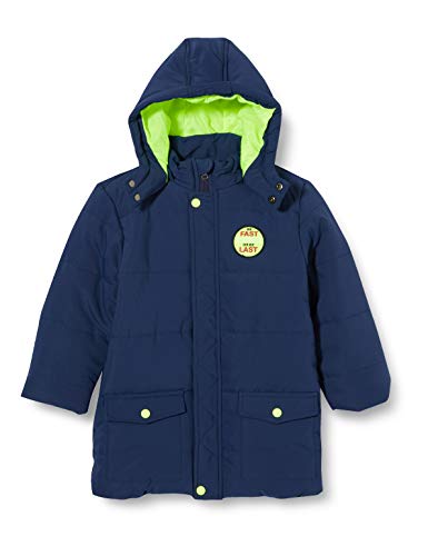 BLUE SEVEN Jungen Knaben Parka mit Kapuze Anorak, 575 DK BLAU Orig, 4 Jahre von Blue Seven