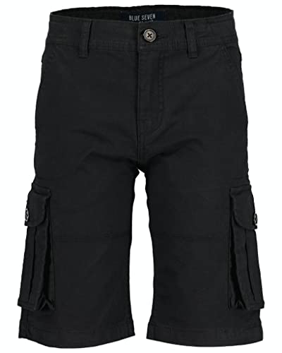 BLUE SEVEN Jungen Teen Boys Cargo Bermuda Cargos, SCHWARZ Orig, 10 Years von Blue Seven