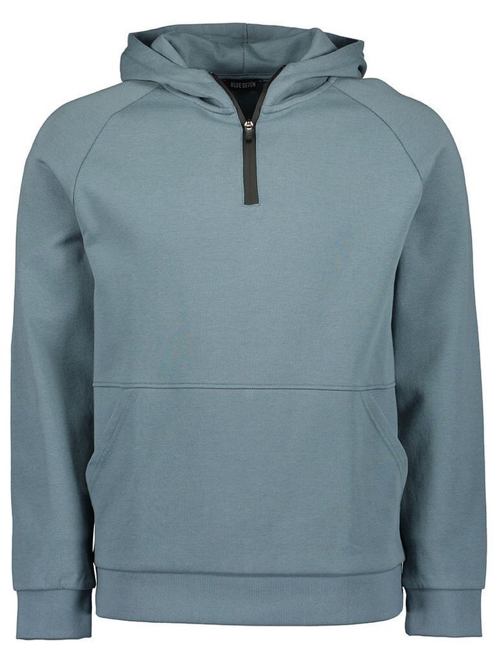 Blue Seven Kapuzenshirt Herren Sweatshirt mit Kapuze mit Reißverschluss und Kängurutasche von Blue Seven