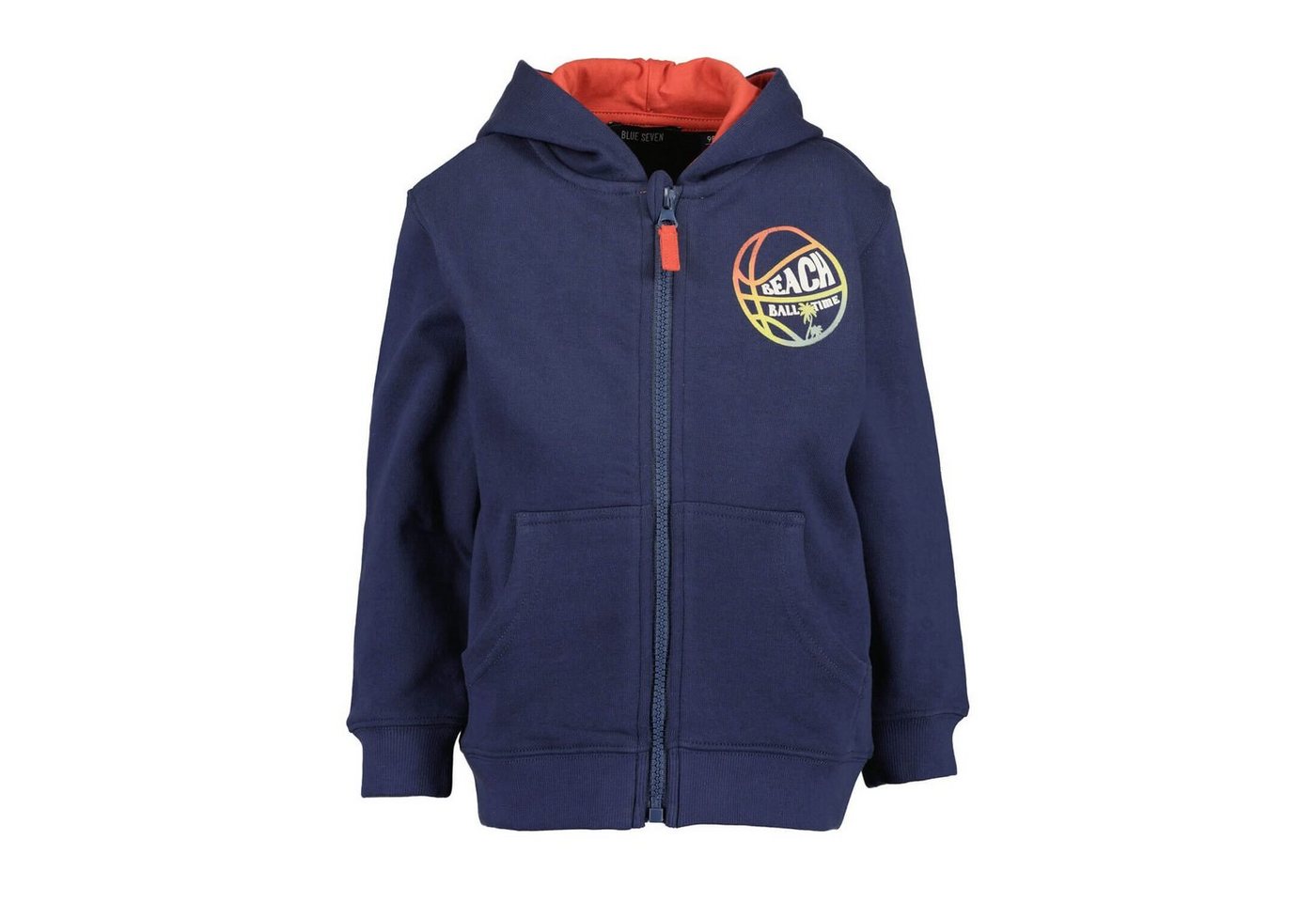 Blue Seven Kapuzensweatjacke Kinder Sweatjacke mit Kapuze - Kapuzenjacke mit Print von Blue Seven