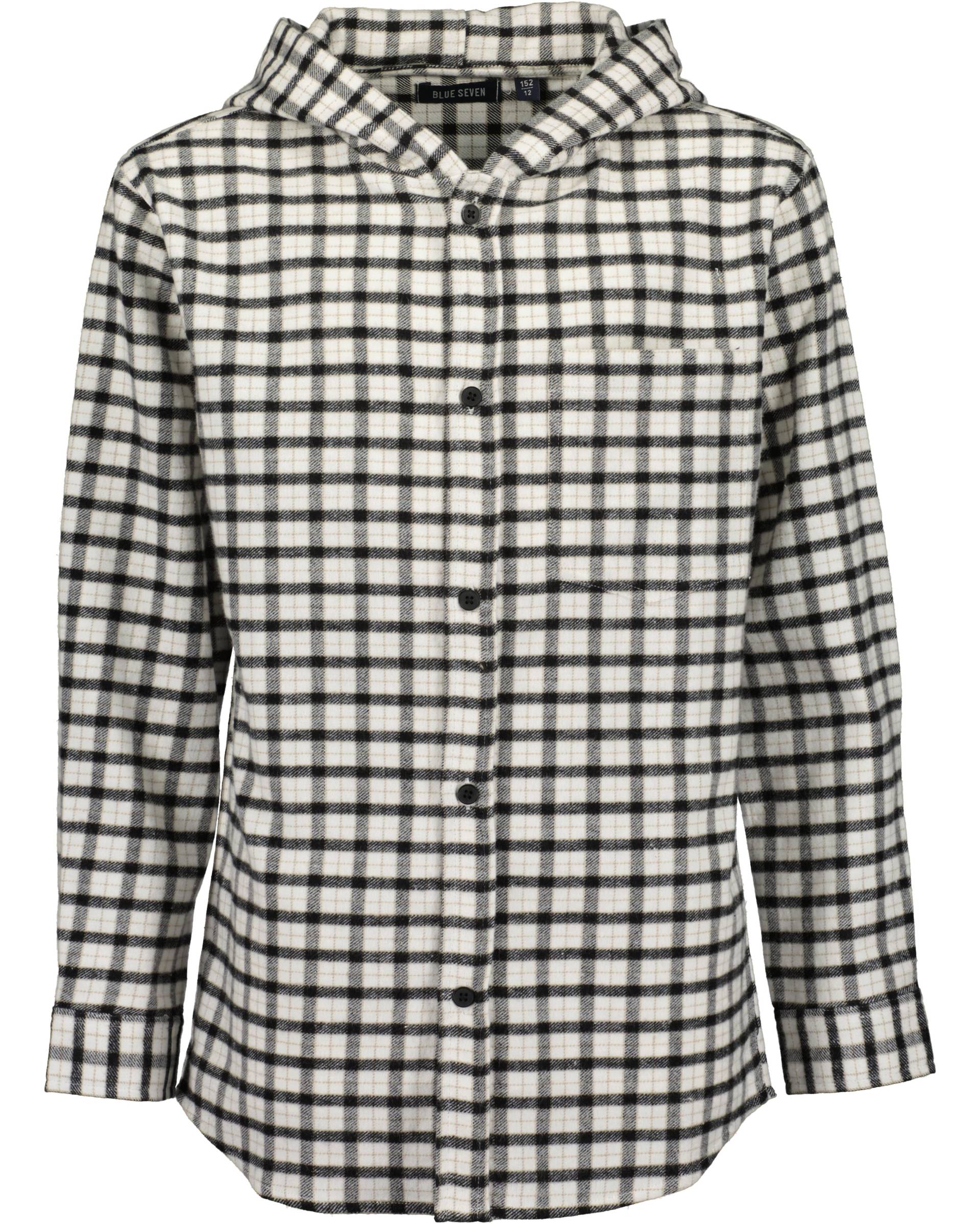 Blue Seven - Kn Karo Flanell Hemd, Kapuze weiss - Gr. - 164 von Blue Seven