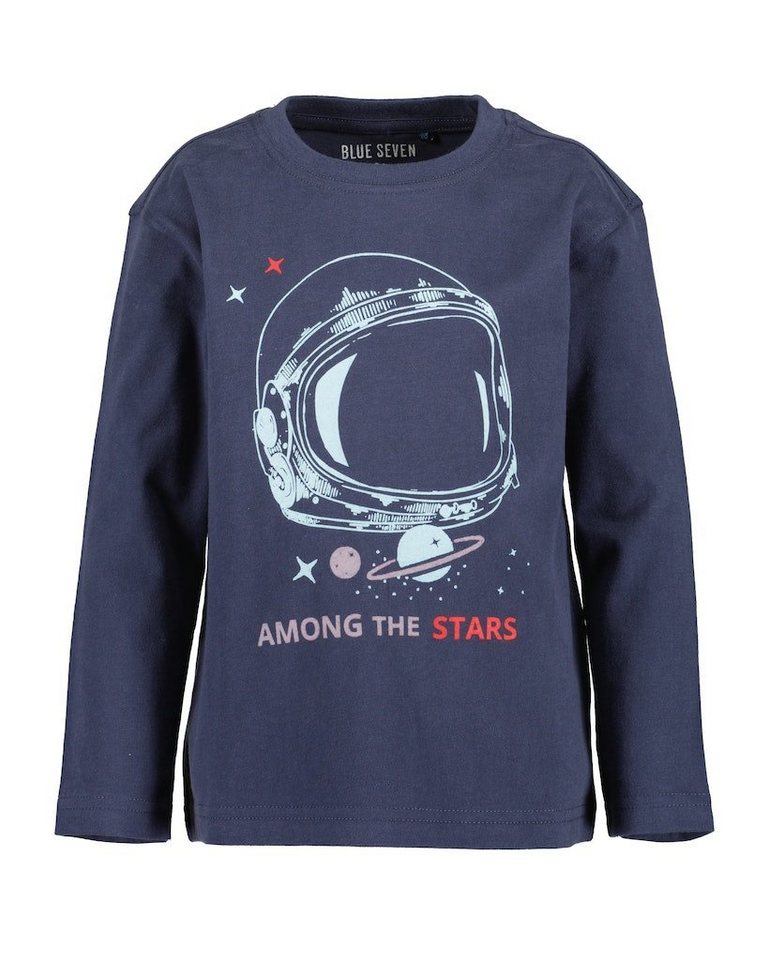 Blue Seven Langarmshirt Blue Seven Jungen Langarmshirt T-Shirt Langarm Astronaut blau (1-tlg) von Blue Seven