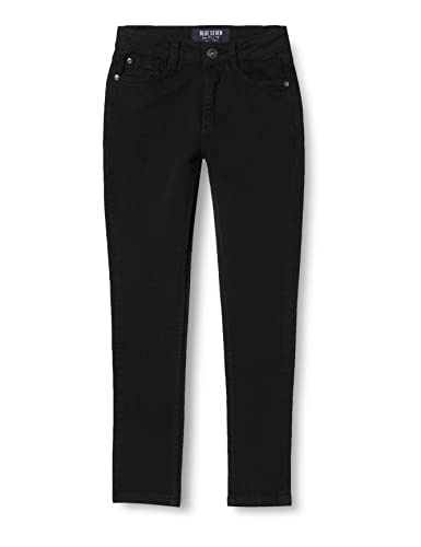 Blue Seven Mädchen Mädchen High Waist Jeans, Schwarz Orig, 146 EU von Blue Seven