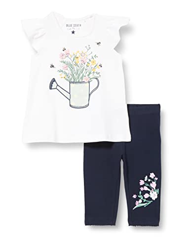 Visit the Blue Seven Store Mädchen Outfit-2er Shorts-Set, Weiss Orig, 4 Years (2er Pack) von Blue Seven