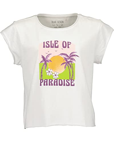 Blue Seven Mädchen Shirt Kurzarm Paradise Sommer (weiß/152) von Blue Seven