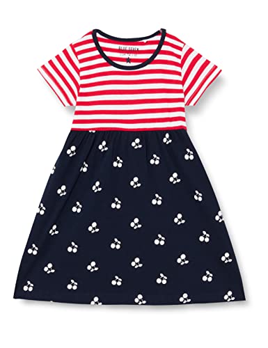 BLUE SEVEN Mädchen Shirtkleid Kinderkleid, HOCHROT GESTREIFT Orig, 2 Years von Blue Seven