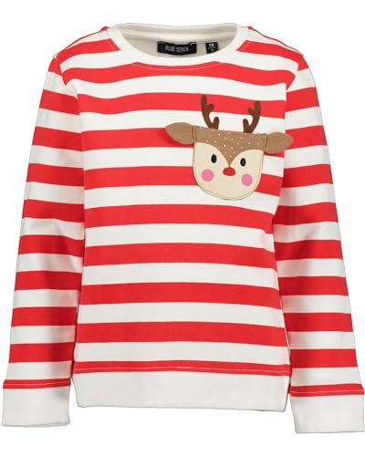 Blue Seven Mädchen Sweatshirt Christmas 316 - Tomate 92 von Blue Seven