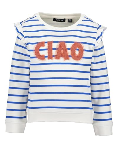 Blue Seven Mädchen Sweatshirt Rundhalsausschnitt Baumwolle Langarm LA Dolce VITA 010 - Offwhite 122 von Blue Seven