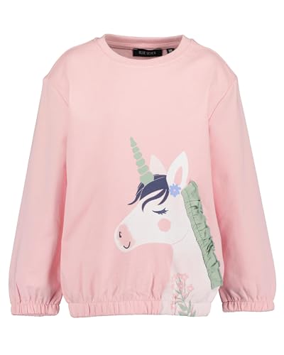 Blue Seven Mädchen Sweatshirt Unicorn 403 - ROSA 116 von Blue Seven