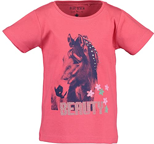 Blue Seven Mädchen T-Shirt Kurzarm Pferd (Rouge, 104) von Blue Seven