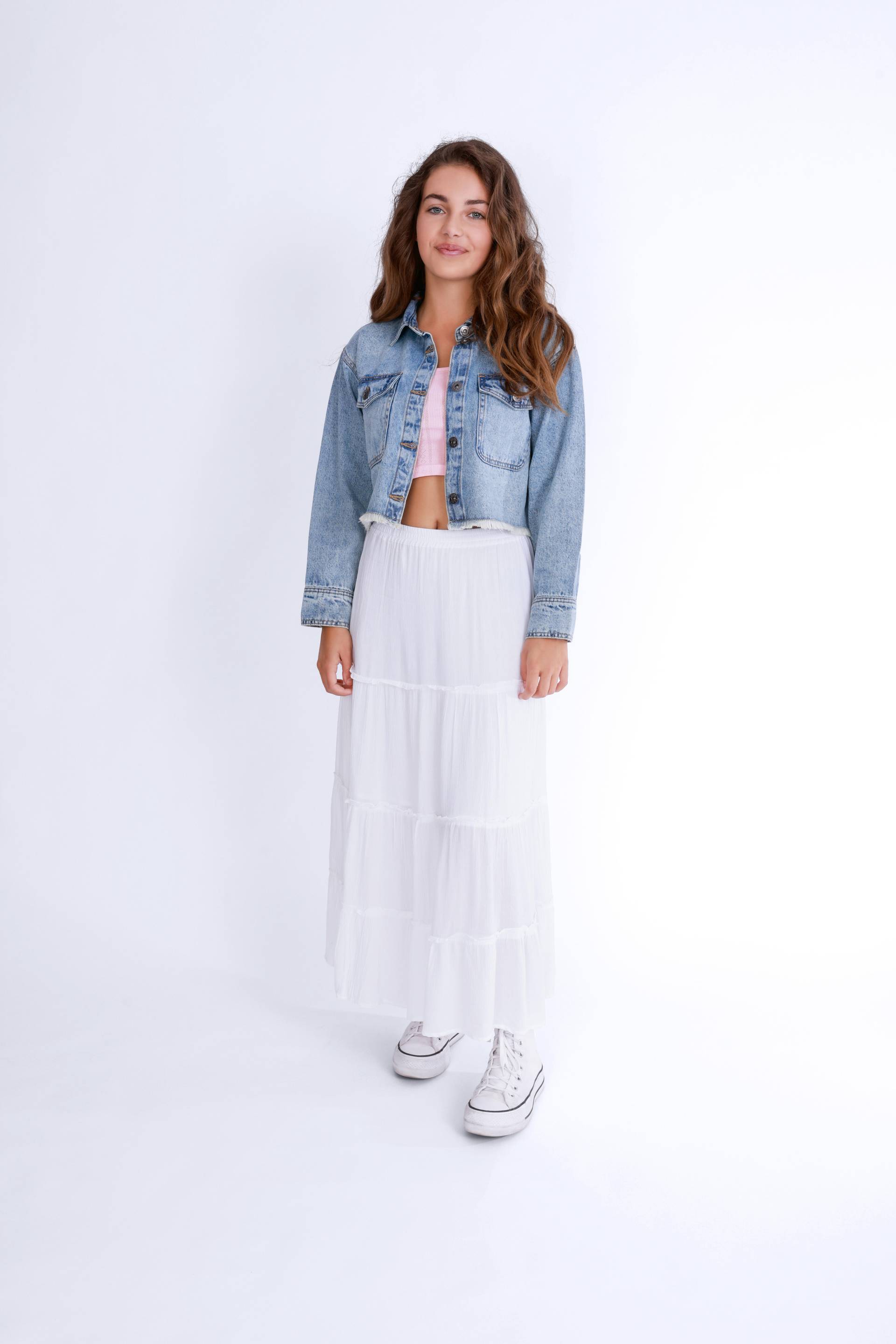 Blue Seven - Md Stufenrock weiss - Gr. - 164 von Blue Seven