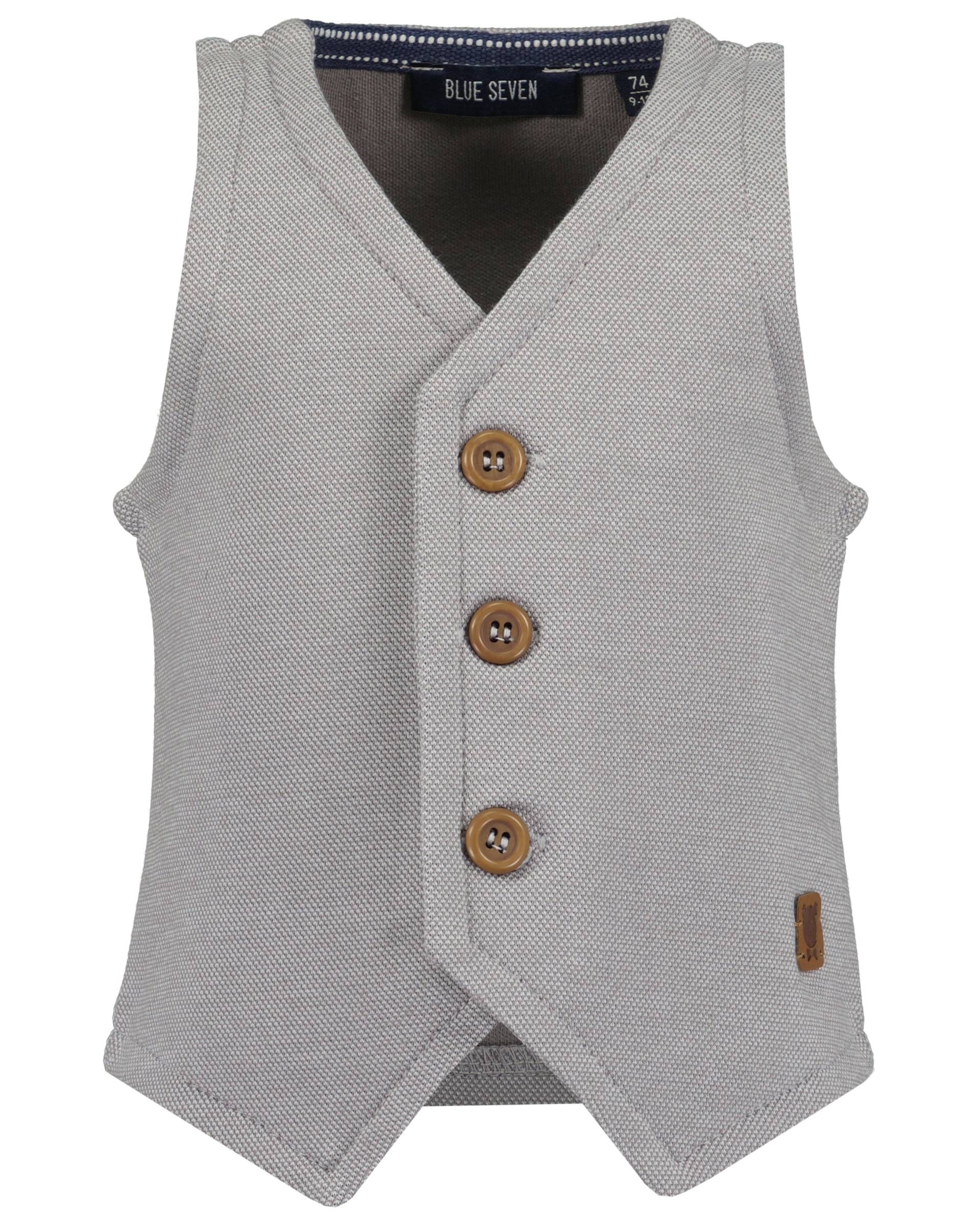 Blue Seven - Mini Kn Sweat-Weste grau - Gr. - 74 von Blue Seven