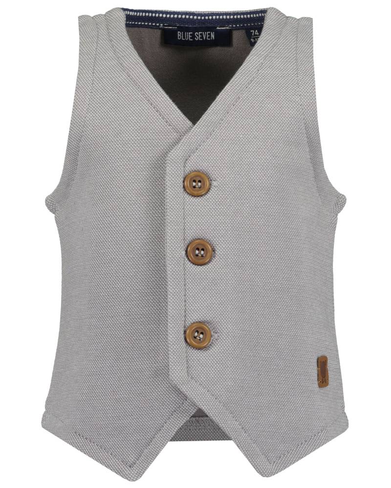 Blue Seven - Mini Kn Sweat-Weste grau - Gr. - 74 von Blue Seven