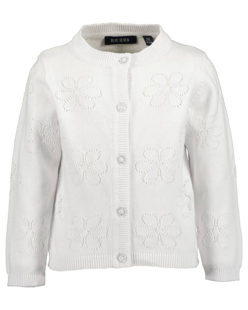 Blue Seven - Mini Md Strickjacke, Rundhals weiss - Gr. - 80 von Blue Seven