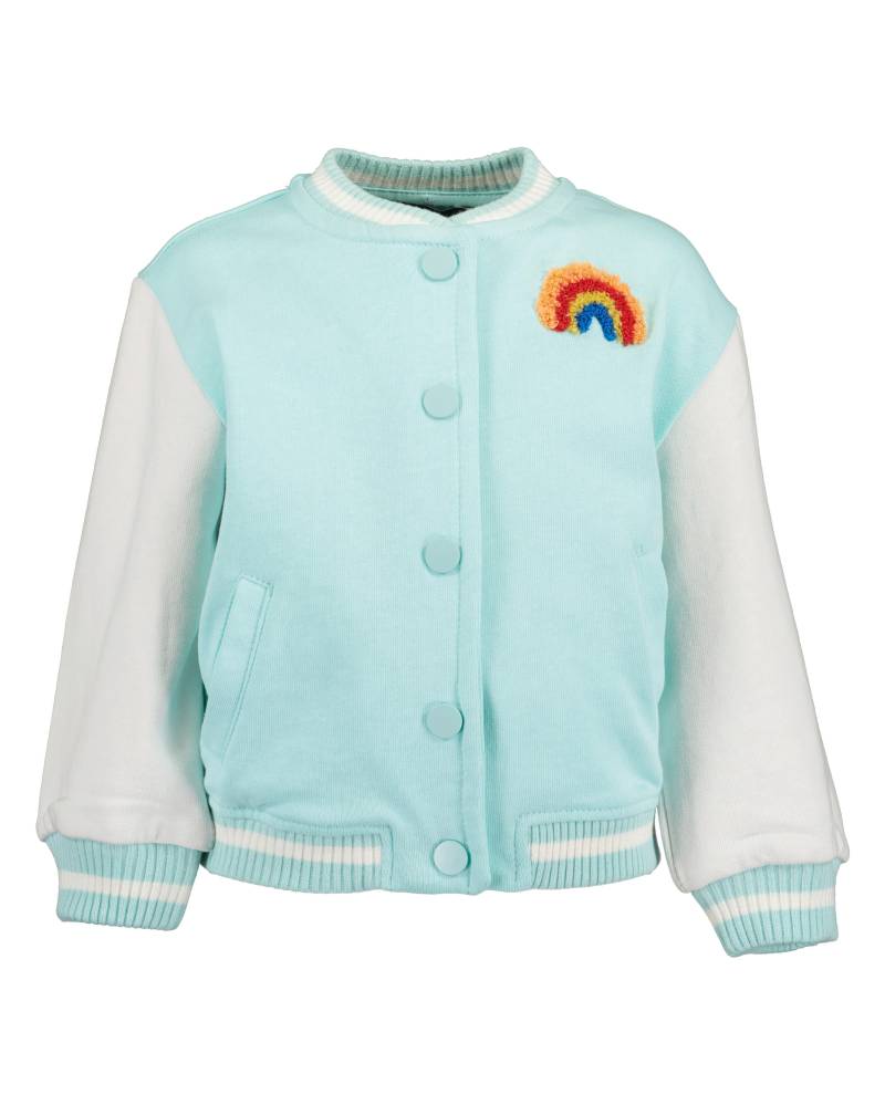 Blue Seven - Mini Md Sweatjacke, Rippkragen türkis - Gr. - 74 von Blue Seven