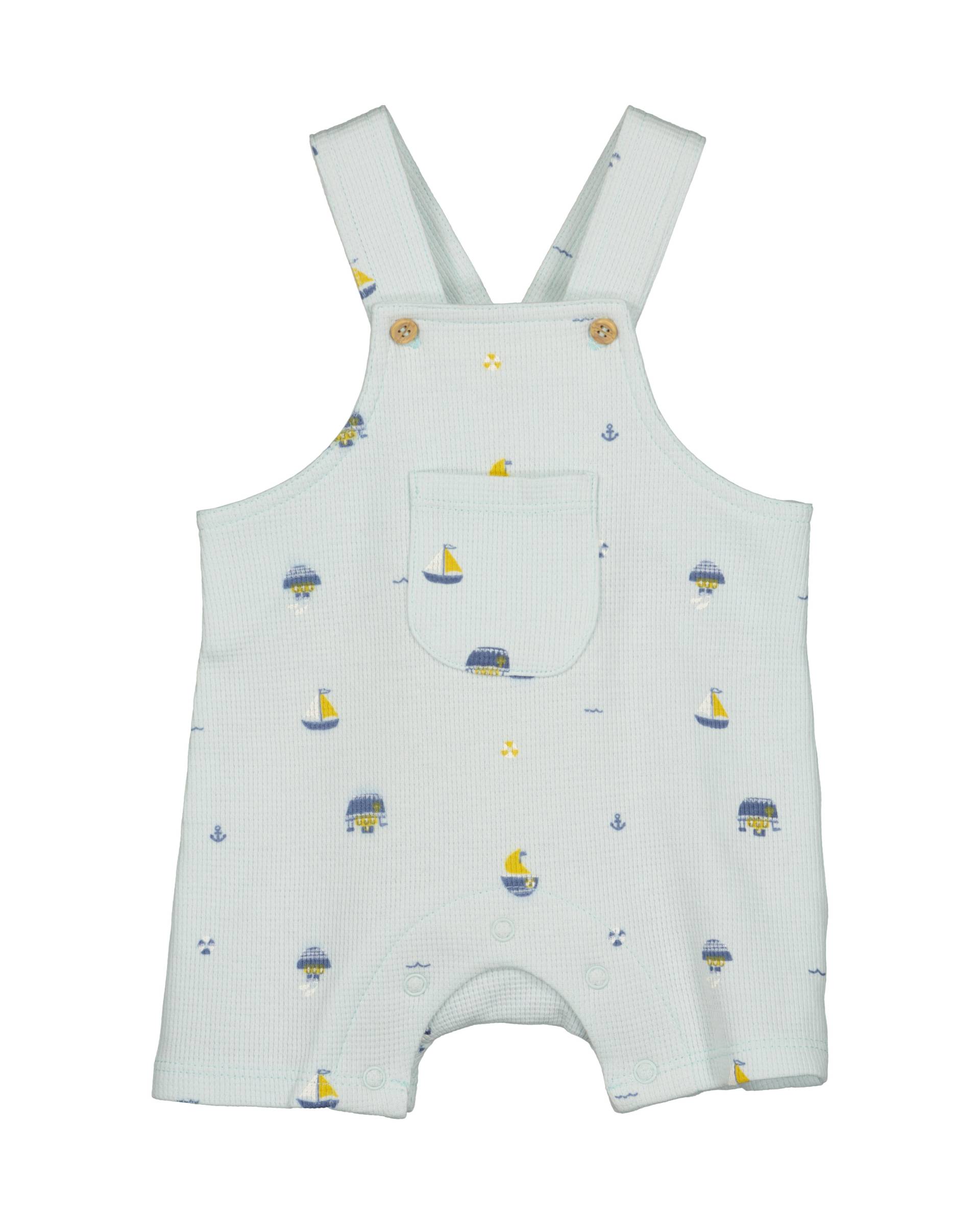 Blue Seven - NB Kn 2er Set: Latzshorts+Body türkis - Gr. - 56 von Blue Seven