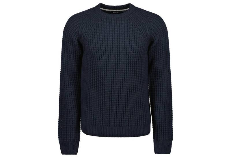 Blue Seven Rundhalspullover Herren Strickpullover mit Struktur-Muster - Pullover mit Rundhals von Blue Seven