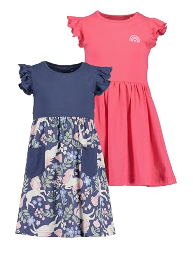 Blue Seven Shirtkleider Repeat MARKETPLACE + ONLINE - 2er Pack M01 - PINK+Jeansblau 140 von Blue Seven