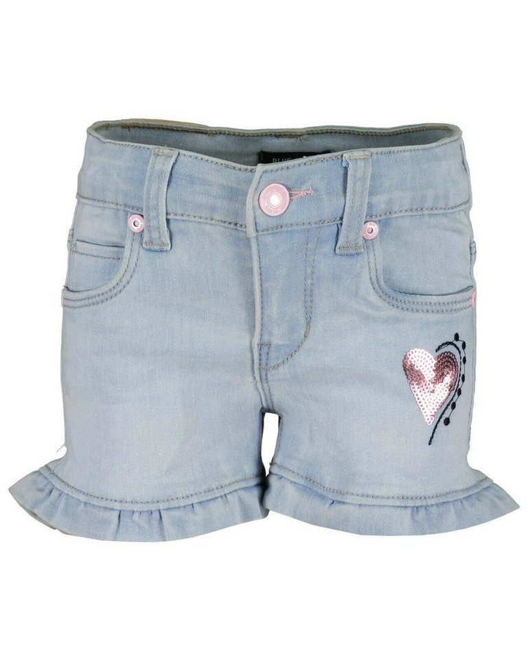 Blue Seven Shorts Blue Seven® Mädchen Jeans Shorts Pailletten von Blue Seven