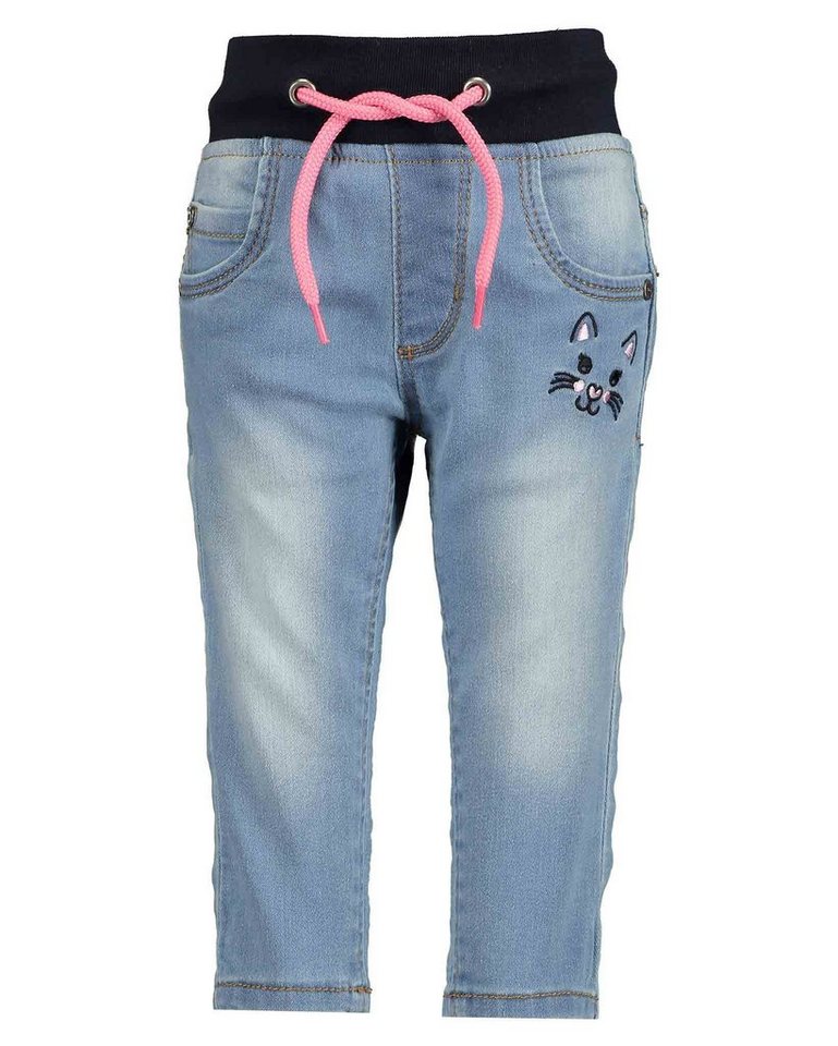 Blue Seven Skinny-fit-Jeans Blue Seven Baby Jeanshose mit Katzen" Applikation" von Blue Seven