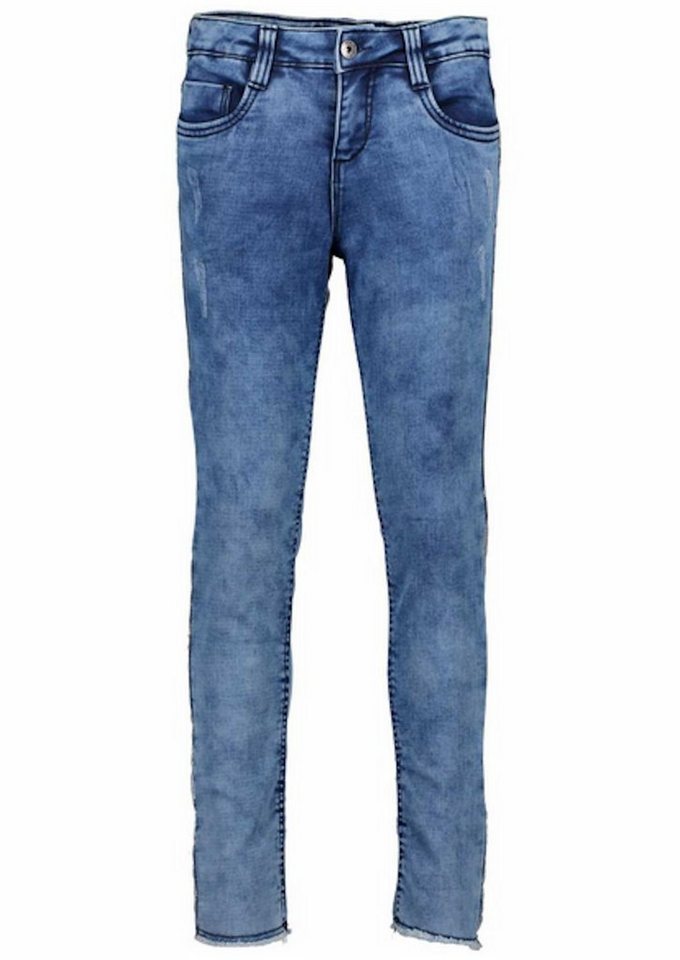 Blue Seven Stretch-Jeans Blue seven Mädchen Jeans Hose Jog-Jeans destroy Silberstreifen blau von Blue Seven