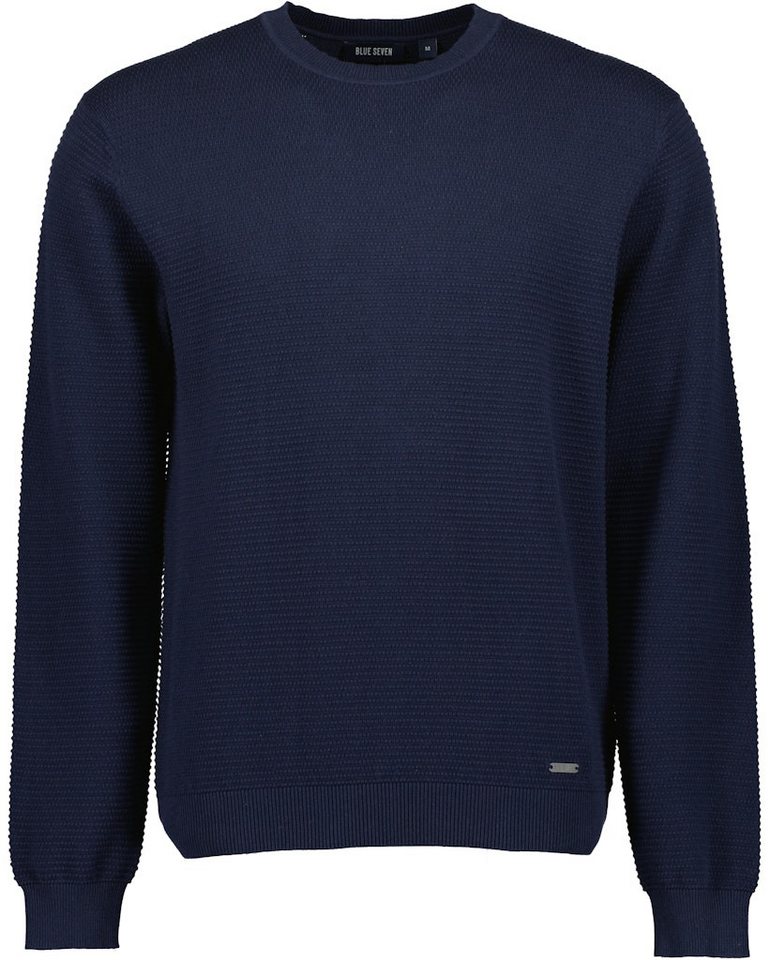Blue Seven Strickpullover Blue Seven Herren Pullover nachtblau (1-tlg) von Blue Seven