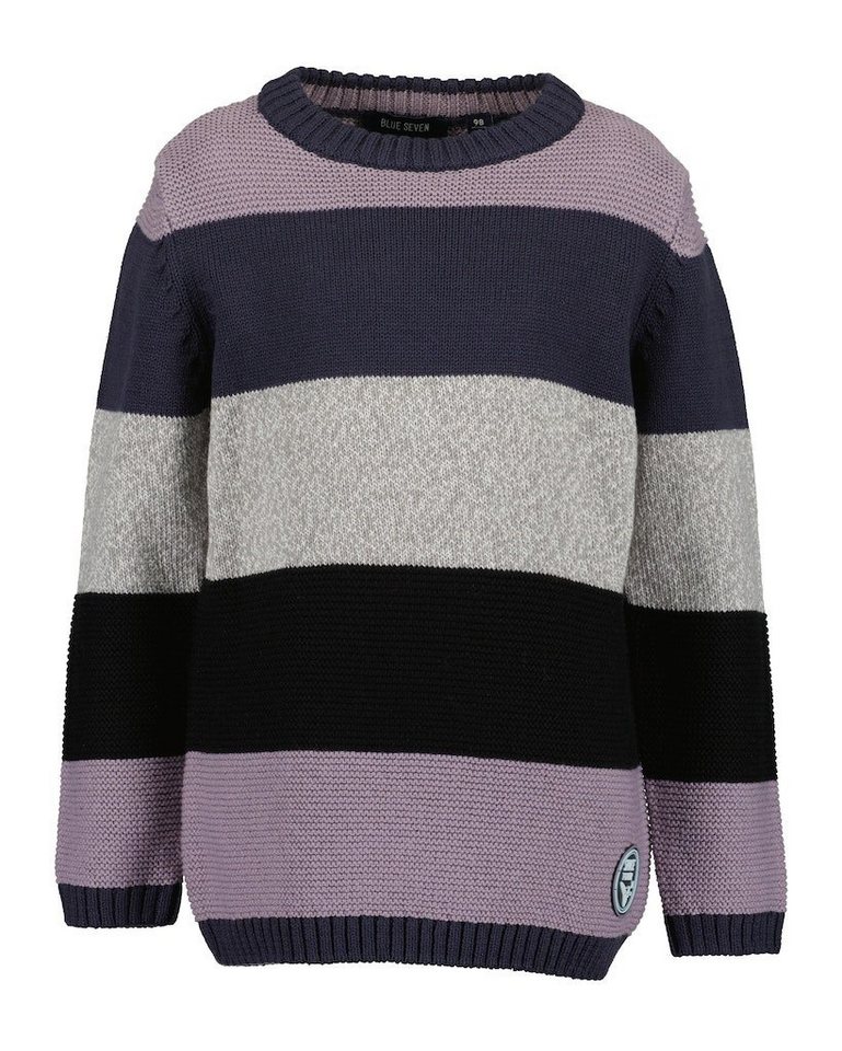 Blue Seven Strickpullover Blue Seven Jungen Pullover Strickpullover Streifen mehrfarbig (1-tlg) von Blue Seven