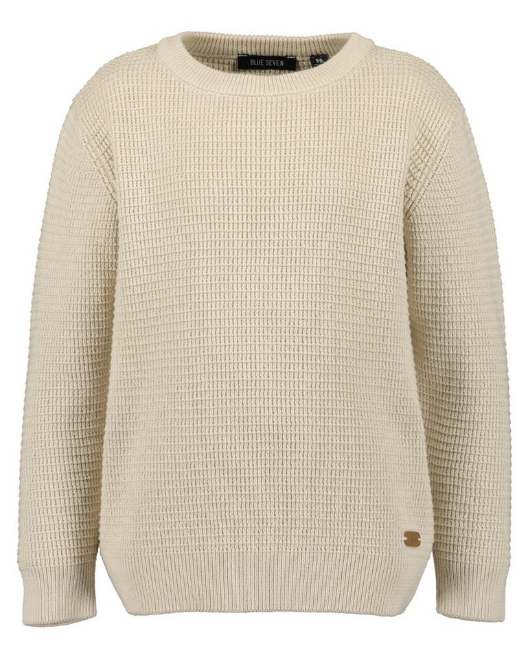 Blue Seven Strickpullover Blue Seven Jungen Pullover Strickpullover kiesel (1-tlg) von Blue Seven