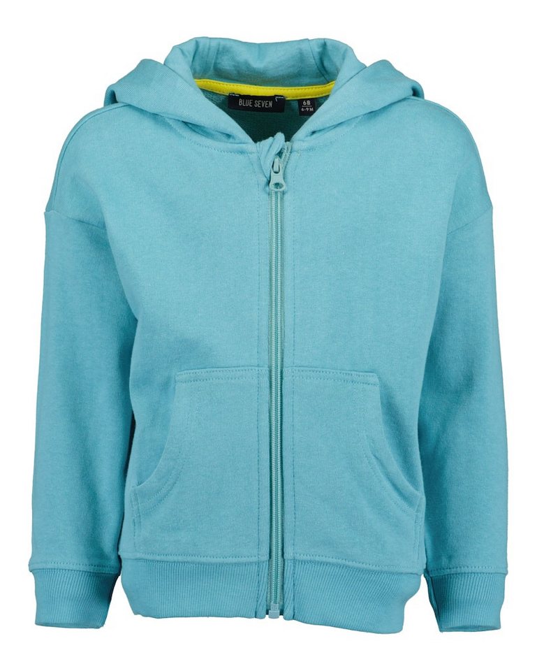 Blue Seven Sweatjacke Blue Seven Jungen Sweatjacke Kapuze Hörner Zähne türkis (1-tlg., kein Set) von Blue Seven