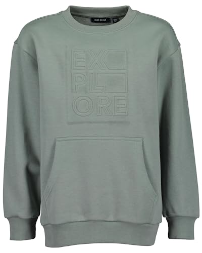 Blue Seven Teenager Jungen Sweatshirt Explore 737 - DK GRÜN 140 von Blue Seven