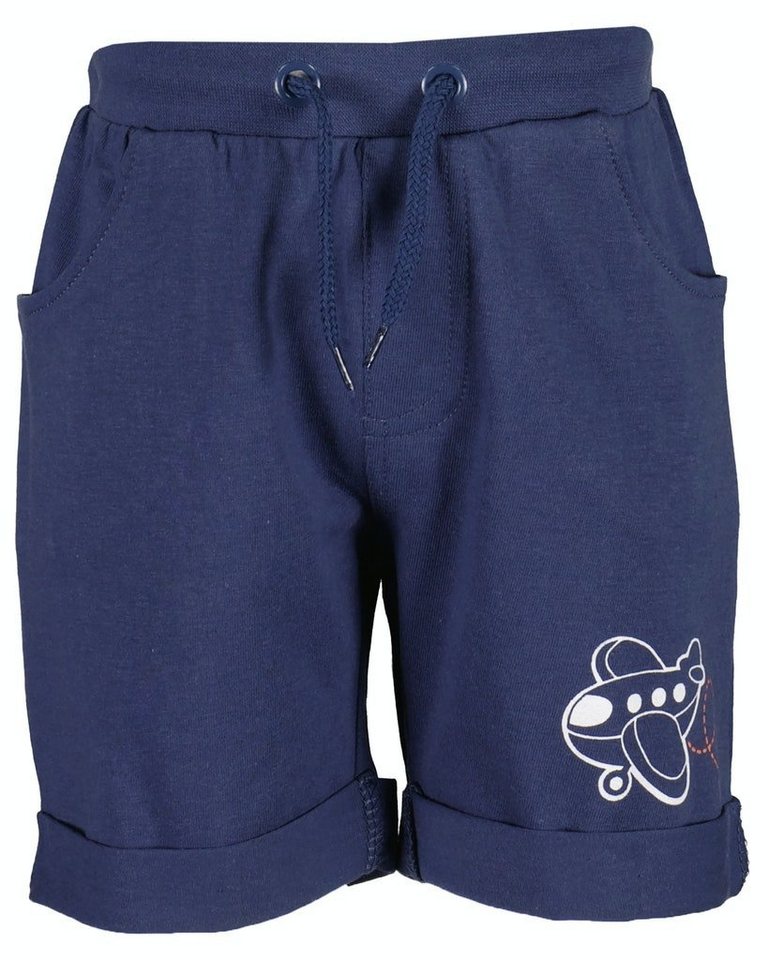 Blue Seven Sweatshorts Blue Seven Baby Jungen Sweatshorts Shorts kurze Hose Flugzeug dunkelbl (1-tlg) von Blue Seven