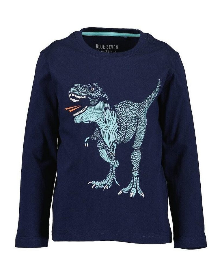 Blue Seven T-Shirt Blue Seven® Jungen Langarmshirt Dino T-Rex von Blue Seven