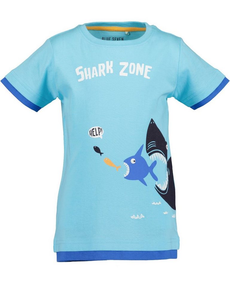 Blue Seven T-Shirt Blue Seven® Jungen T-Shirt Hai Doppelshirt Optik von Blue Seven