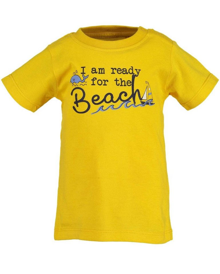 Blue Seven T-Shirt Blue Seven Baby Jungen T-Shirt bedruckt Beach" (1-tlg) aus reiner Baumwolle, mit Frontprint" von Blue Seven